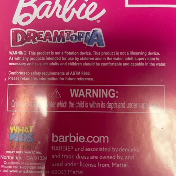 Barbie Dreamtopia Mermaid Kickboard with Pink and blue - Picture 3 of 3